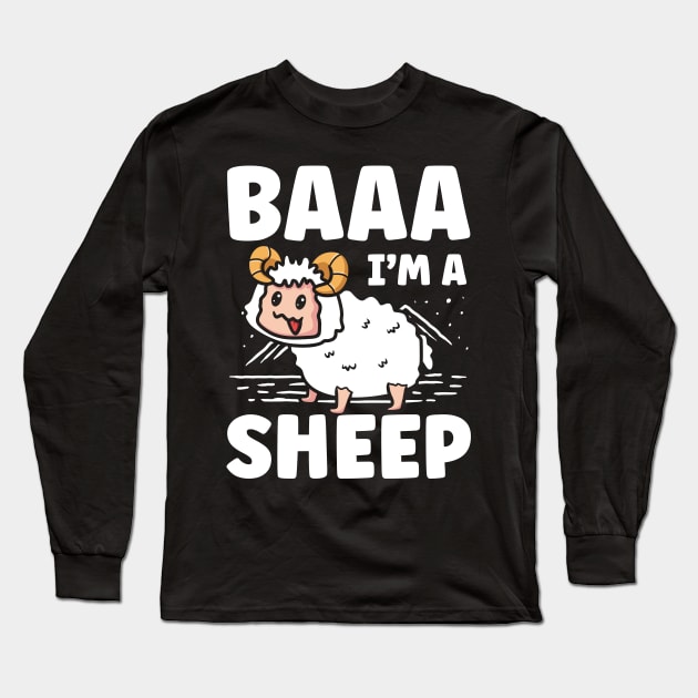 Baaa I'm a Sheep Long Sleeve T-Shirt by AngelBeez29